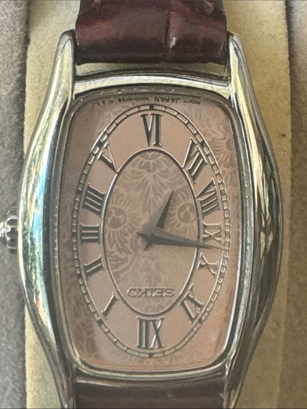 Seiko vintage Silver and Brown Watch